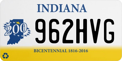 IN license plate 962HVG