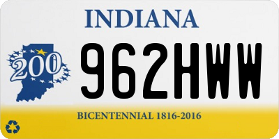 IN license plate 962HWW