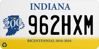 IN license plate 962HXM