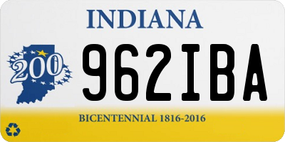 IN license plate 962IBA