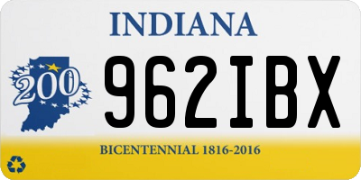 IN license plate 962IBX