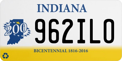 IN license plate 962ILO