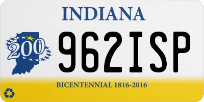 IN license plate 962ISP