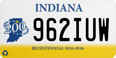 IN license plate 962IUW