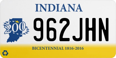 IN license plate 962JHN