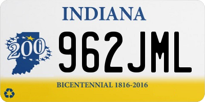 IN license plate 962JML