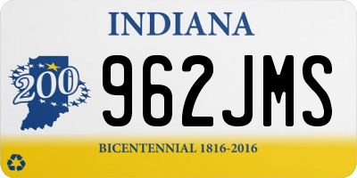 IN license plate 962JMS