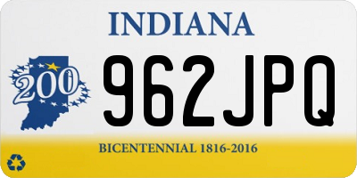 IN license plate 962JPQ