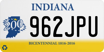 IN license plate 962JPU