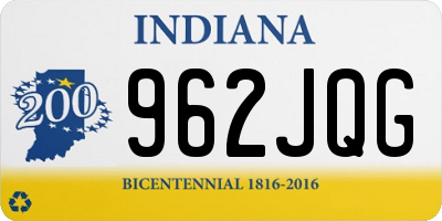 IN license plate 962JQG