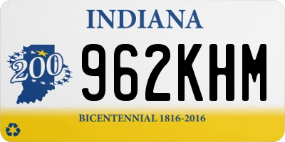 IN license plate 962KHM