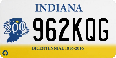 IN license plate 962KQG