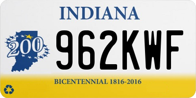 IN license plate 962KWF