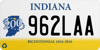 IN license plate 962LAA