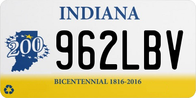 IN license plate 962LBV