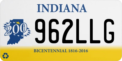 IN license plate 962LLG