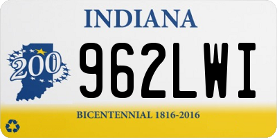 IN license plate 962LWI
