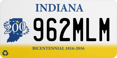 IN license plate 962MLM