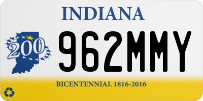 IN license plate 962MMY