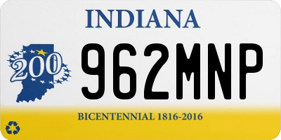 IN license plate 962MNP