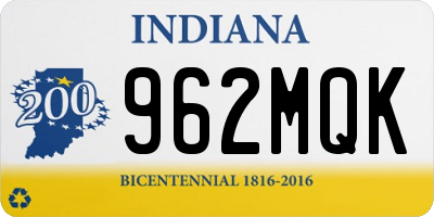 IN license plate 962MQK