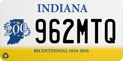 IN license plate 962MTQ