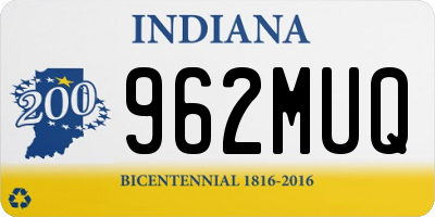 IN license plate 962MUQ