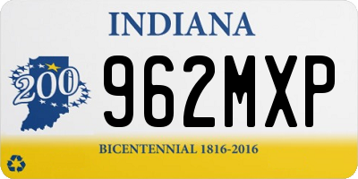 IN license plate 962MXP