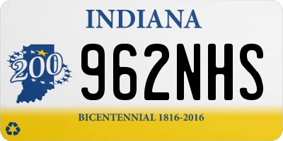 IN license plate 962NHS
