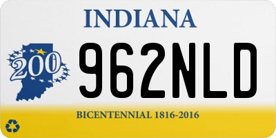 IN license plate 962NLD