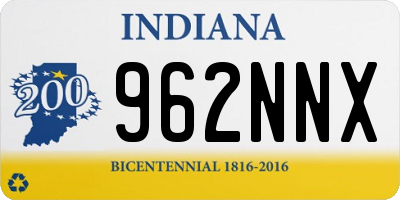 IN license plate 962NNX