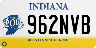 IN license plate 962NVB
