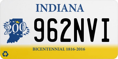IN license plate 962NVI