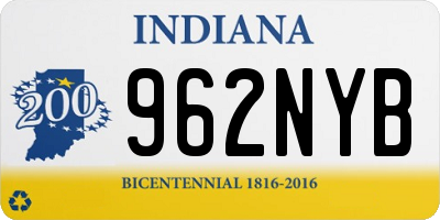 IN license plate 962NYB