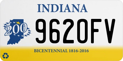 IN license plate 962OFV
