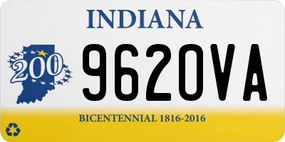 IN license plate 962OVA