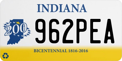 IN license plate 962PEA