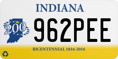 IN license plate 962PEE
