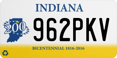IN license plate 962PKV
