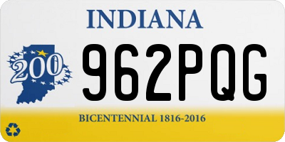 IN license plate 962PQG