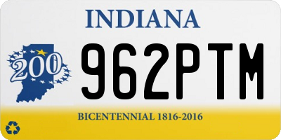 IN license plate 962PTM