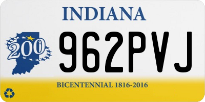 IN license plate 962PVJ