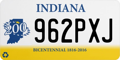 IN license plate 962PXJ