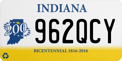 IN license plate 962QCY
