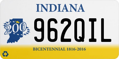 IN license plate 962QIL