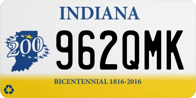 IN license plate 962QMK