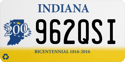 IN license plate 962QSI