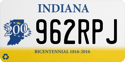 IN license plate 962RPJ