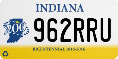 IN license plate 962RRU