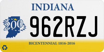 IN license plate 962RZJ